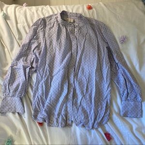 Loft striped button up shirt
